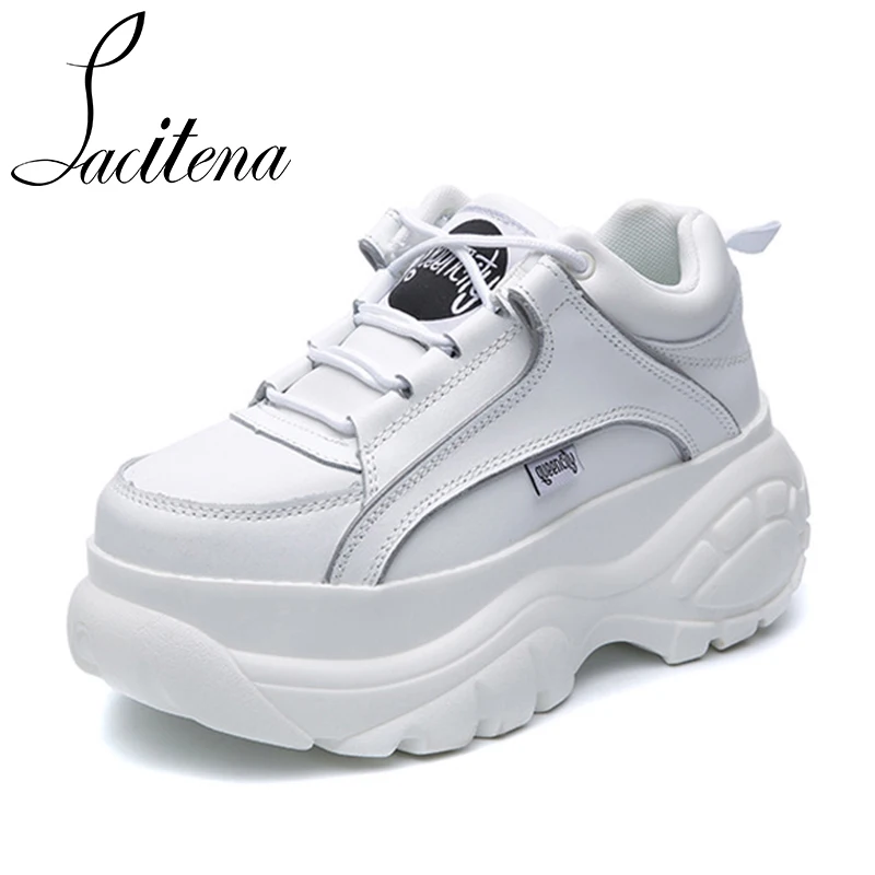 

Black White Beige Red Heart Chunky Sport Shoes Women Fashion Sneakers