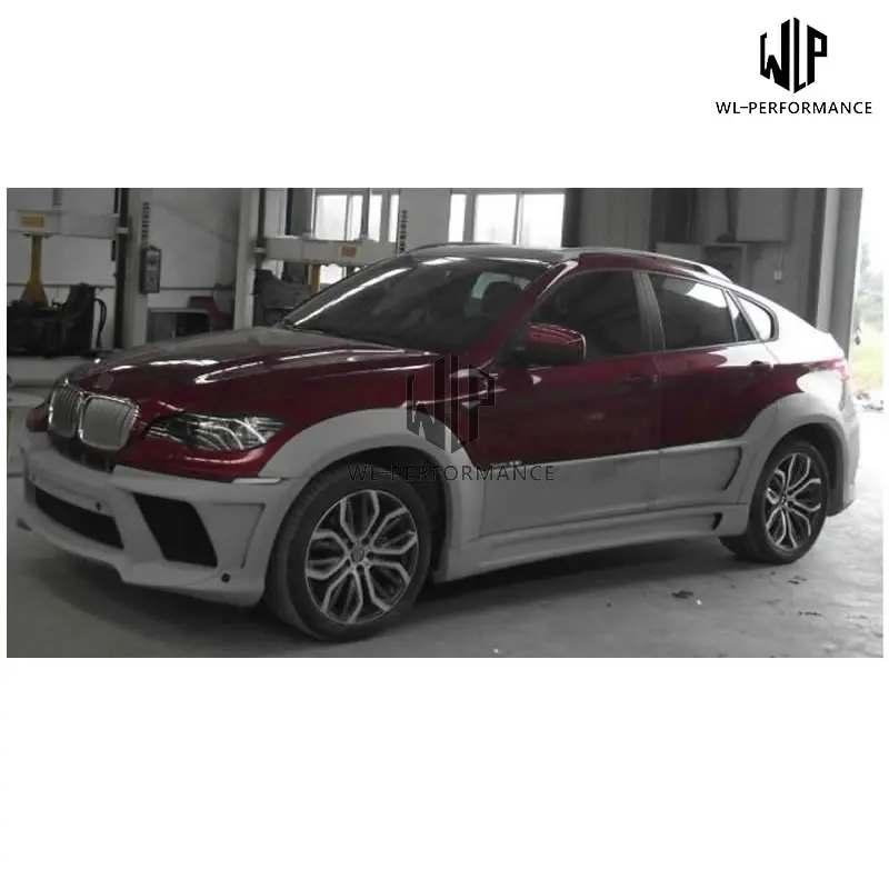 E71 Высокое качество FRP автомобильные комплекты кузова передний задний бампер боковые юбки для BMW E71 X6 Автомобильный Стайлинг 2008-2013
