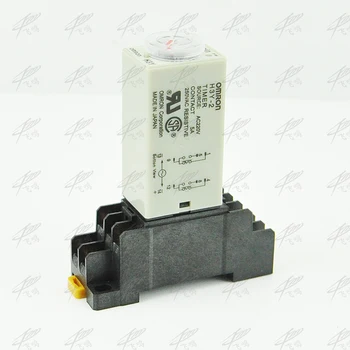 

H3Y-2 AC 220V Delay Timer Time Relay 0 - 5 SEC with Base