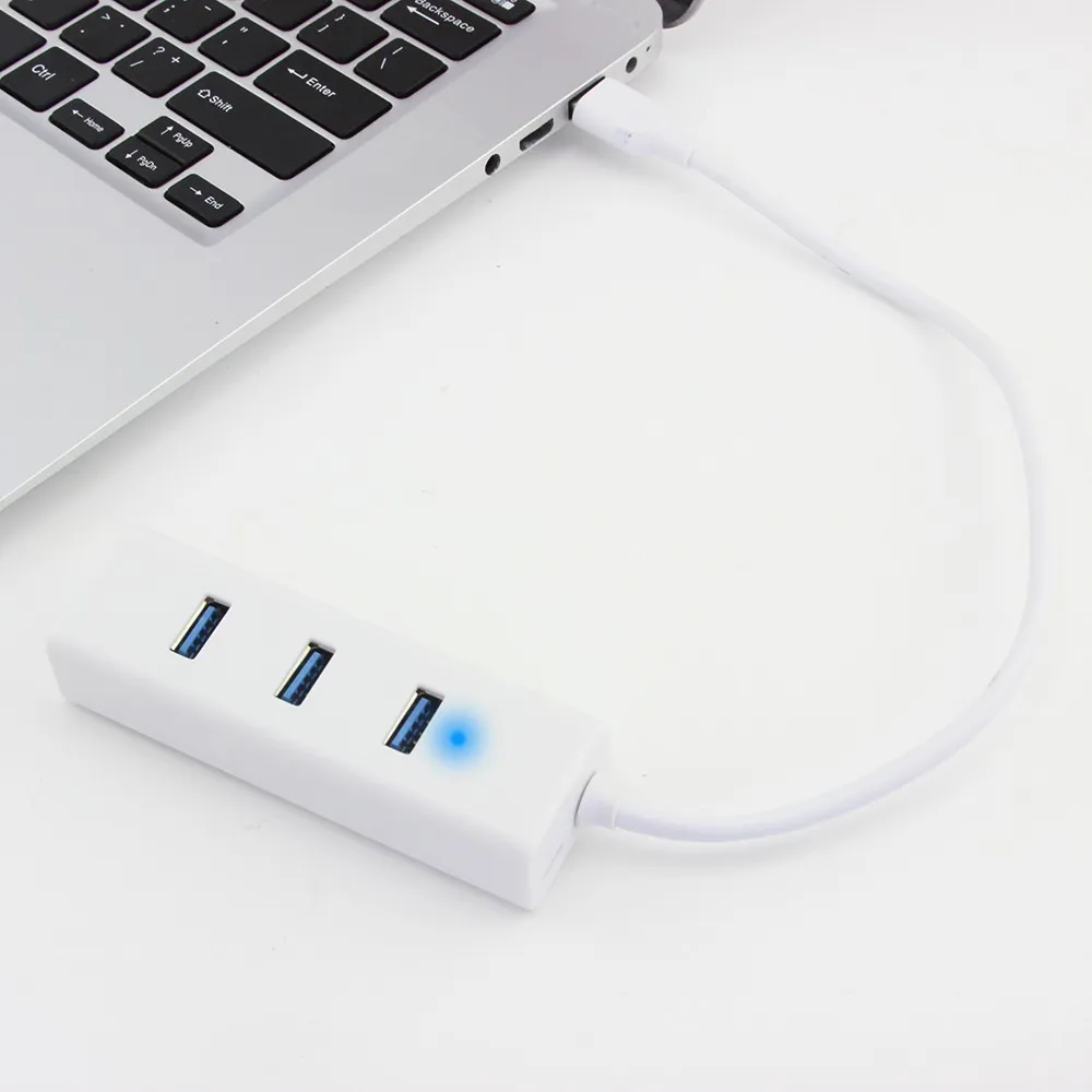 CHUYI Usb 3.0 Hub 4 Port High Speed Usb3.0 Splitter Adapter Dc 5v / 2a Power Source Port For Pc Mobile Phone Accessories