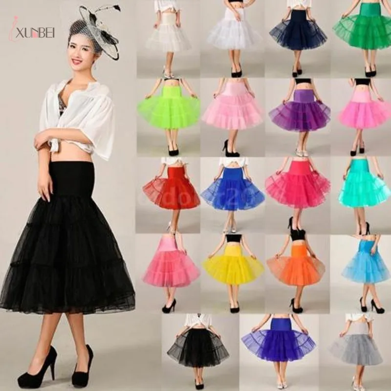 Women Short Wedding Bridal Petticoat Crinoline Tutu Tulle Skirt Underskirt New