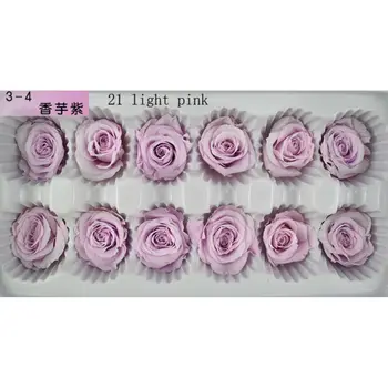 

DIY Preserved Nature Fresh Flowers 12pcs/box 3-4cm Artificial Rose Forever Flower Dry Plants Home Wedding Decoration Pinapple