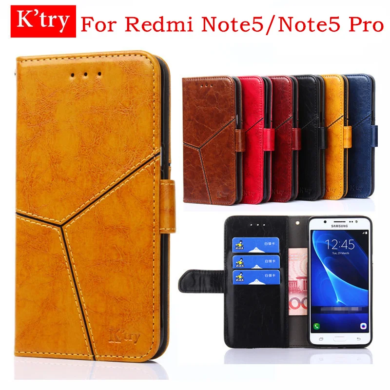 

For Xiaomi Redmi Note 5 Case 5.99'' Luxury Flip Wallet Silicone Leather Cases For Redmi Note 5 Pro Cover Stand Card Holder Funda