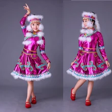 Национальные танцевальные костюмы для девочек, одежда Sinkiang, детская одежда в китайском стиле, одежда для детей, праздничный костюм, костюм для танца барабана, costu