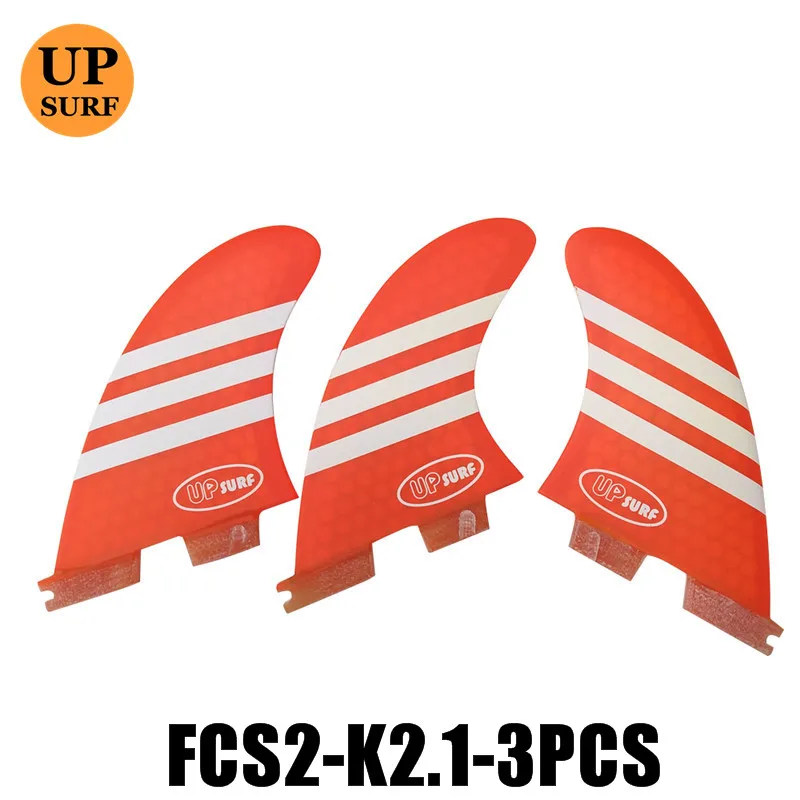 FCS II-K2.1Fins трехсекционный сотовый FCS2 плавник синий/оранжевый/серый/красный/зеленый Quilhas Surf Fin