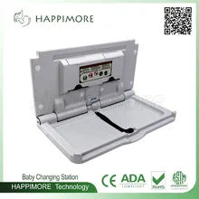 Детская пеленальная станция горизонтальная настенная пеленальная пеленка пеленальная станция, Крепкая и прочная поддерживает до 220 фунтов с ремнем безопасности