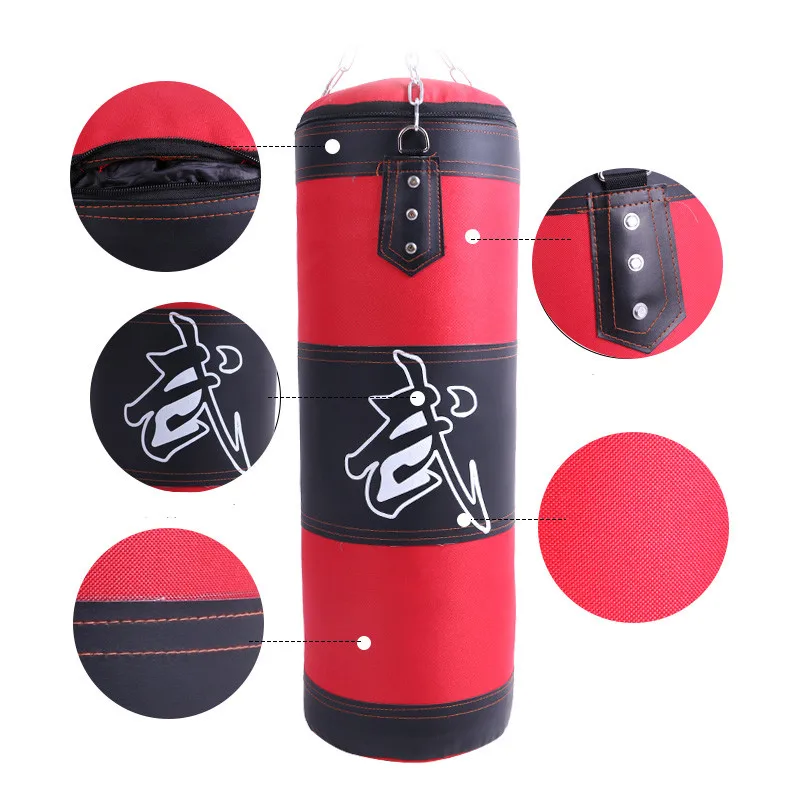 60 120cm Training Fitness MMA Boxing Bag Hook Hanging saco de boxe Kick Fight Bag Sand bag Punch