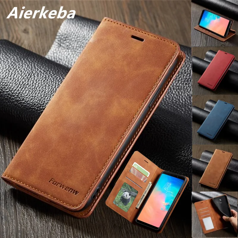 

Cover Etui Coque Case For Samsung Galaxy J4 Plus J6 Plus A750 A8 A6 2018 S10 S10e S9 Plus S8 + Retro Leather Flip Phone Wallet