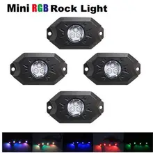 4 шт. х Multi-Цвет rgb led свет рок Наборы с контроллер Bluetooth, Функция времени, музыка режим для автомобилей Грузовик ATV внедорожник