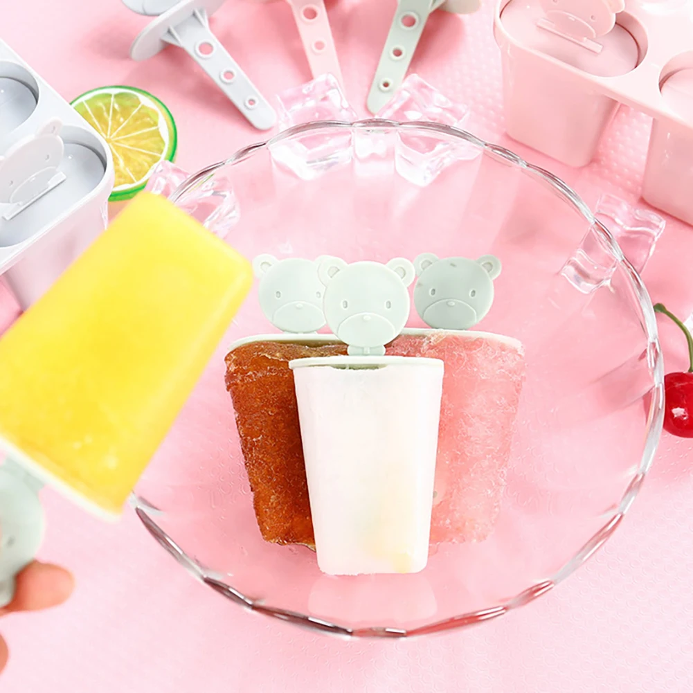 6 полости Popsicle формы для льда многоразовые самодельный Лед Крем детей емкость