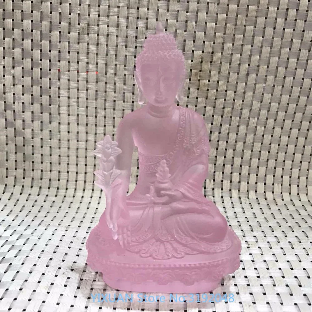 

The glass Buddha in Tibetan Buddhist Buddha glazed decoration .