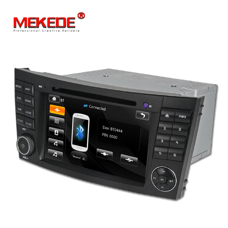 Два Din 7 дюймов DVD мультимедиа плеер для Benz E Class/W211/E200/E220/ e300/E350 с USB gps Радио стерео BT