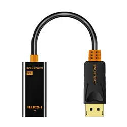 Cabletime Дисплей Порты и разъёмы к HDMI адаптер 4 К DP к HDMI адаптер аудио-видео 1080 P 3D 1,2 конвертер для HDTV проектор ПК компьютер