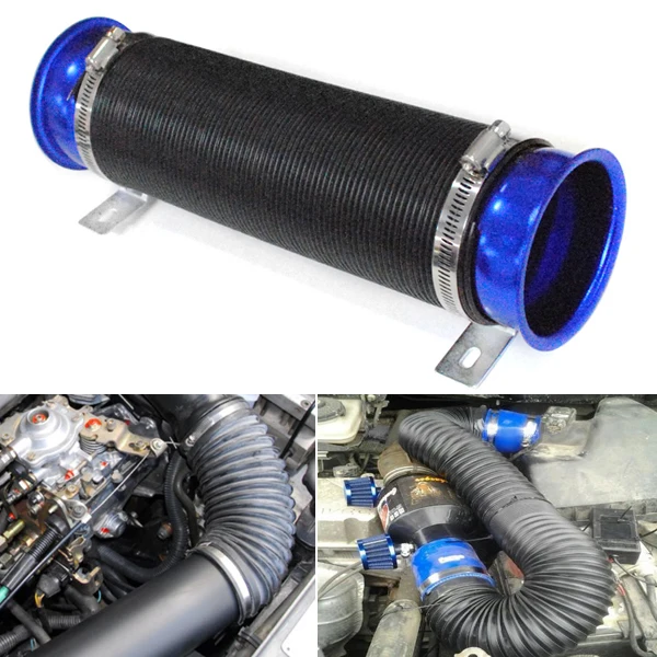 3 Inch Car Auto Fully Flexible Adjustable Extendable Cold Air Intake