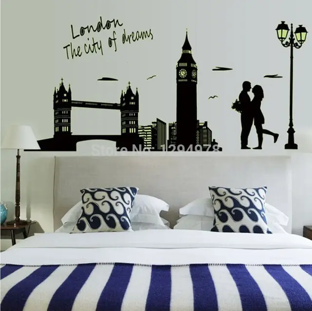 ABQ9603 1 Set Classico Adesivo Luminoso Big Ben Amante Poster Da ... ABQ9603 1 Set Classico Adesivo Luminoso Big Ben Amante Poster Da ...