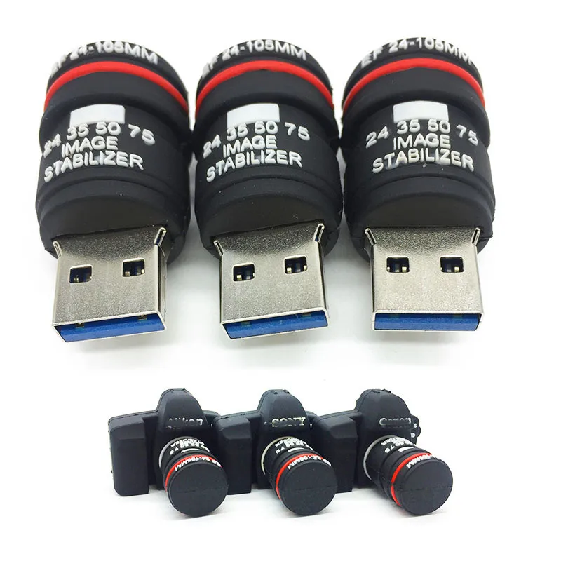 Новый креативный Флешка 16 ГБ usb 2,0 4 ГБ 8 ГБ 32 ГБ 64 ГБ usb флэш-накопитель 128 ГБ Флешка в форме героя мультика HD камера usb-диск оптом