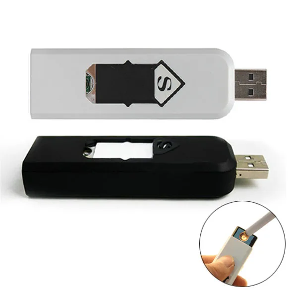 

FE5# Windproof Rechargeable USB Lighter Flameless Cigarette No Gas e-Lighter Dropship Wholesale