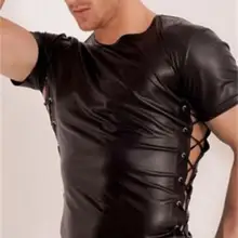 Европейские Большие размеры экзотические танки для мужские трусы сексуальный горячий пикантный танец на пилоне кожа сексуальные костюмы сценическое представление S-2XL Топы