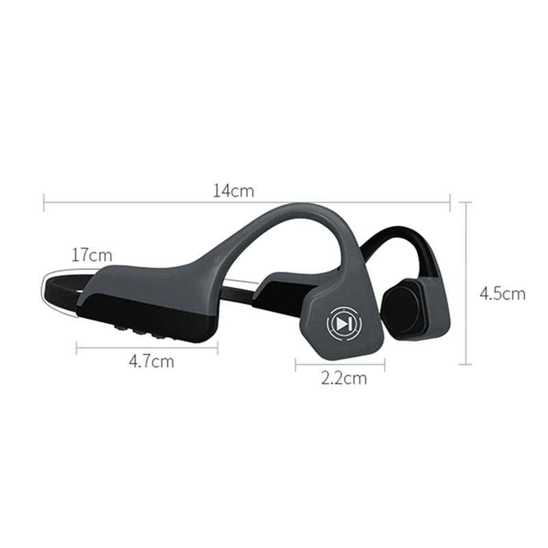 VTIN V8 Bone Conduction Wireless Bluetooth Earphone IPX5 Waterproof Outdoor Sport Headset with Microphone Handsfree Headsets     (30)