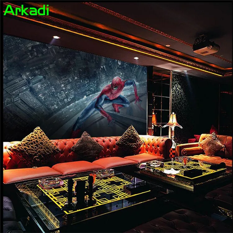 Spiderman Kid Bedroom Wallpaper Custom Size Photo Wall Mural 3D Mural Living Room Sofa Home Decoration Custom Spiderman Kid Bedroom Wallpaper Custom Size Photo Wall Mural 3D Mural Living Room Sofa Home Decoration Custom