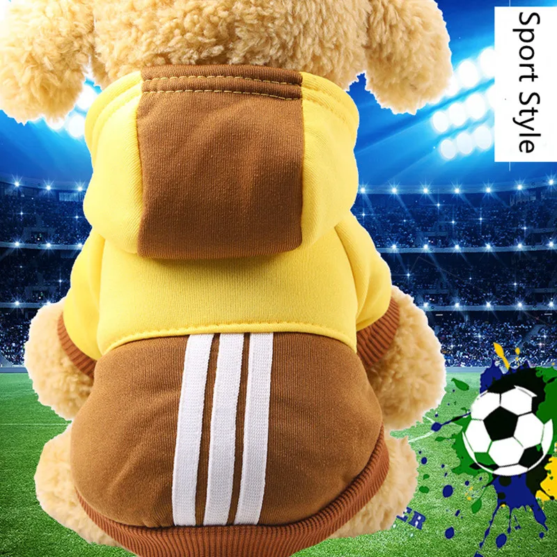 

Pet Dog Winter Soft Hoodie Solid Clothes Warm Comfortable Cotton Coat for Small Dogs DC724