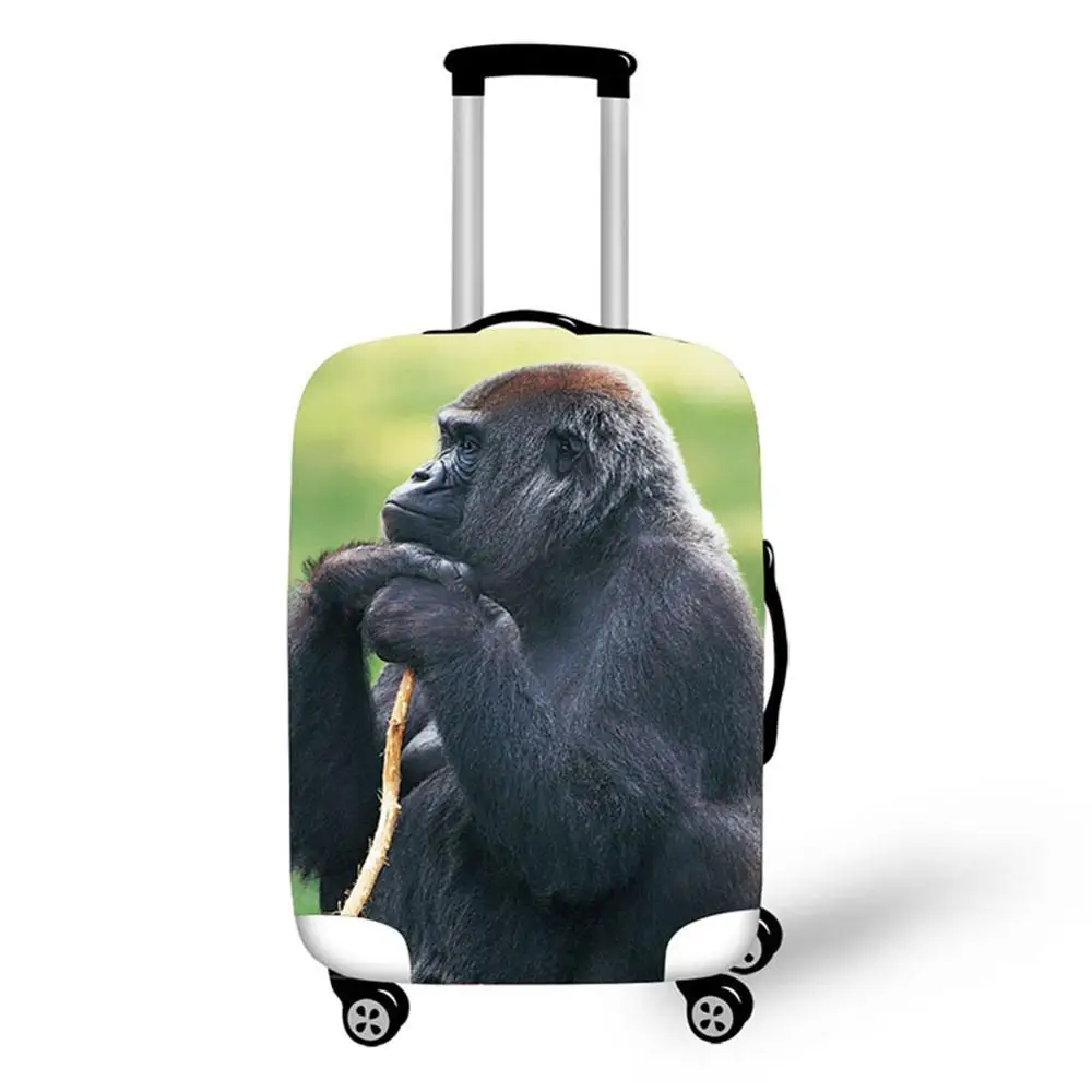 3D орангутанг рисунок Альпака принт дорожный защитный чехол на чемодан стрейч водонепроницаемый переносной багаж Чехлы дождевик - Цвет: 6143