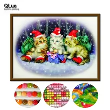 qluo special price 5d diy diamond painting christmas farmhouse decor diamond embroidery christmas cat cross stitch - Animated Christmas Scenes qluo special price 5d diy diamond painting christmas farmhouse decor diamond embroidery christmas cat cross stitch - Animated Christmas Scenes