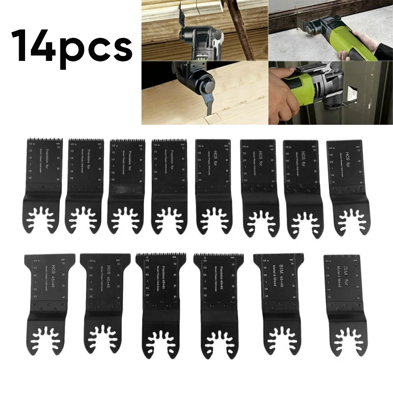 

14pcs /set Saw Blades Multi Tool Metal Wood Cutting For Renovator Power Tool