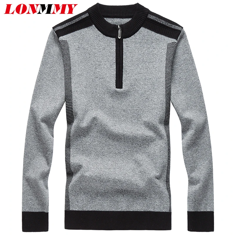 LONMMY Большие размеры 6XL 7XL 8XL Повседневный свитер мужские пуловеры с круглым вырезом свитер мужской волокно толстый вязаный пуловер мужской тонкий зима