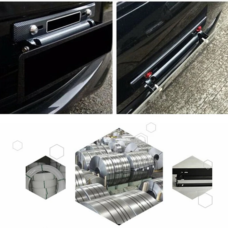 

New Adjustable Carbon Fiber Racing Number Plate Auto Mount Bracket Car-styling Car License Plate Frame Holder 30CM*3.2CM