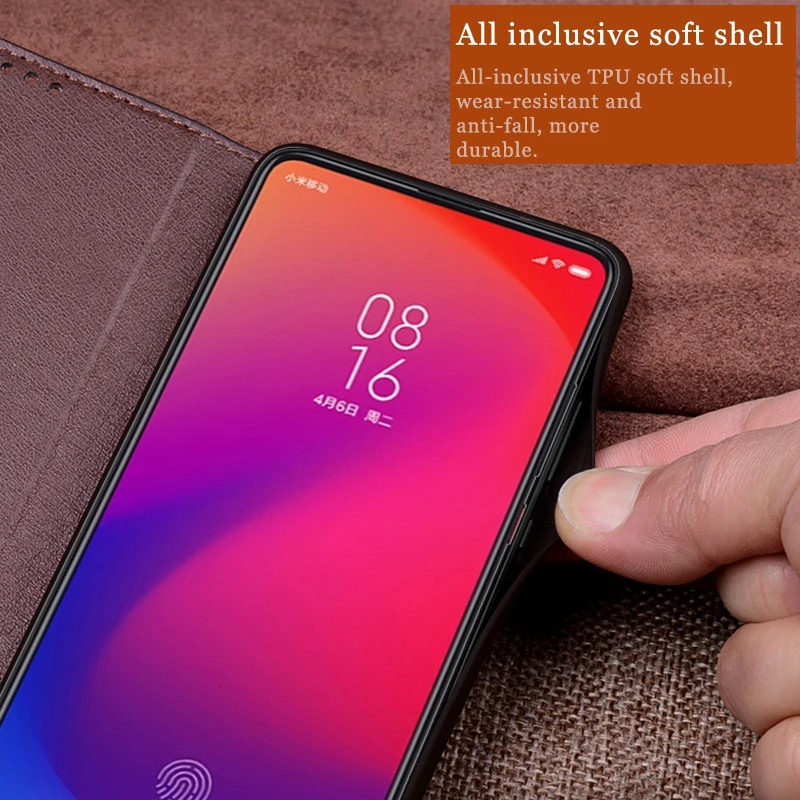 Чехол AIBOULLY для Xiaomi mi Red mi K20, мягкий силиконовый чехол-книжка из натуральной кожи, чехол для Red mi K20 Pro, чехол для телефона