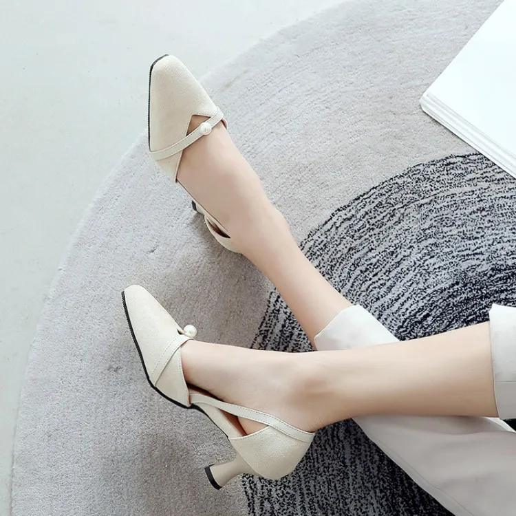 

Big Size 11 12 13 14 15 ladies high heels women shoes woman pumps Point-toed Baitao Baotou Single Shoes