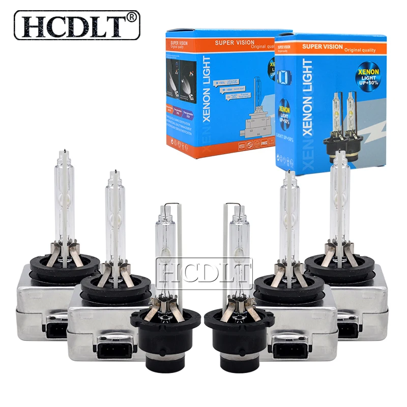 HCDLT 12V 55W Xenon D2S D2R D4R D4S HID Replacement Bulb 35W Auto Car Headlight Bulb D2S D4S Xenon Light 4300K 5000K 6000K 8000K
