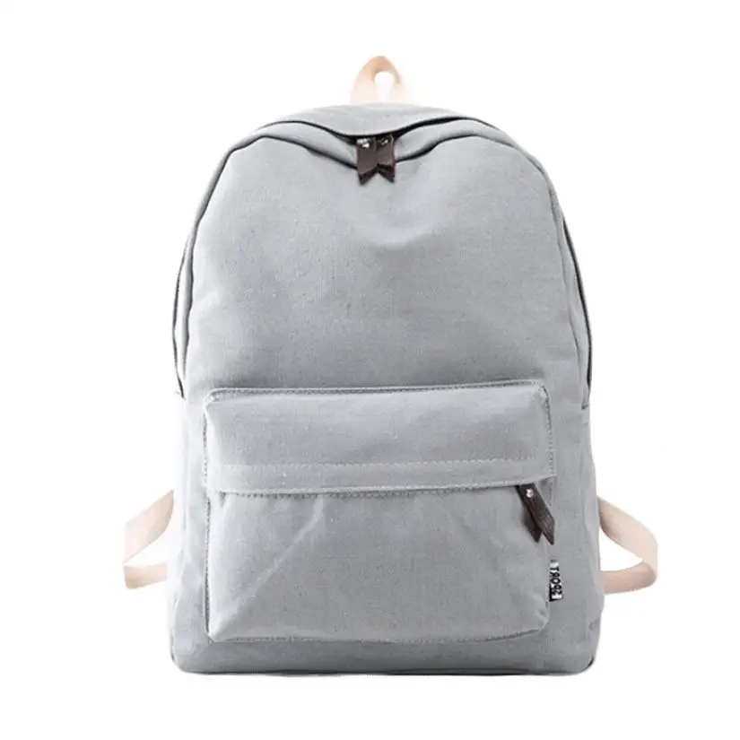 Cheap Backpacks School Gray Shoulders Boy Girl Vintage
