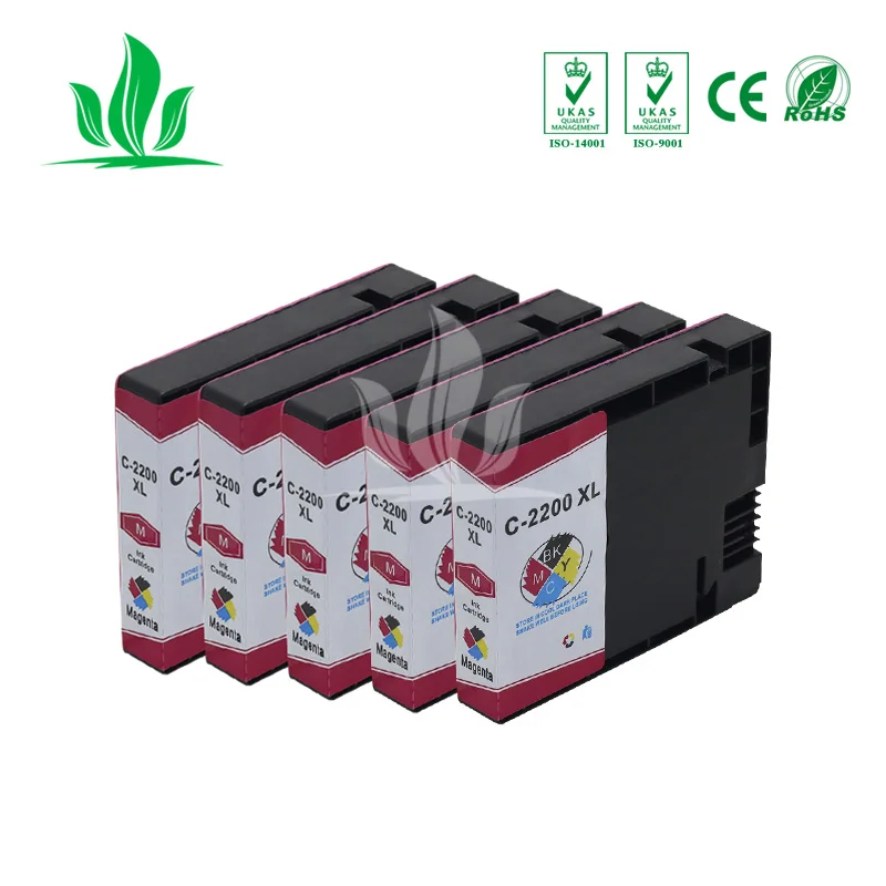 5 шт. 2200XL совместим с Canon pgi 2200 2200xl картридж пигментными чернилами для принтера Maxify