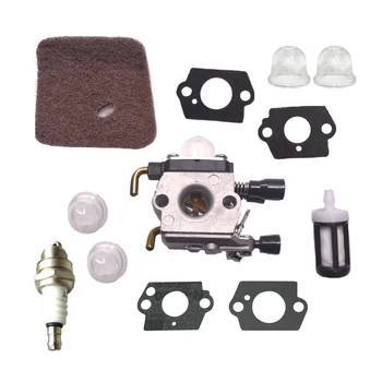 

Carb Spark Plug Oil Bulb Filter Fit Stihl FS38 FS45 FS46 FS55 FC55 ZAMA C1Q S143