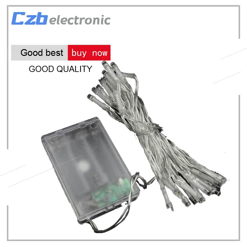30 LEDs Battery Powered String Fairy Lights Warm white Stripe for Wedding Party | Электроника