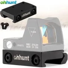 Ohhunt RMR Rail Mount Ruggedized миниатюрный красный точечный рефлекторный низкий Пикатинни Крепление база для охотничьих троп винтовки черный Colorcope