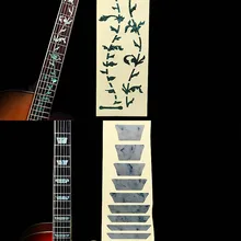 Абсолютно новая акустическая электрогитара наклейка s бас инкрустация Наклейка ультра тонкий гриф наклейка инструмент Аксессуары для гитары