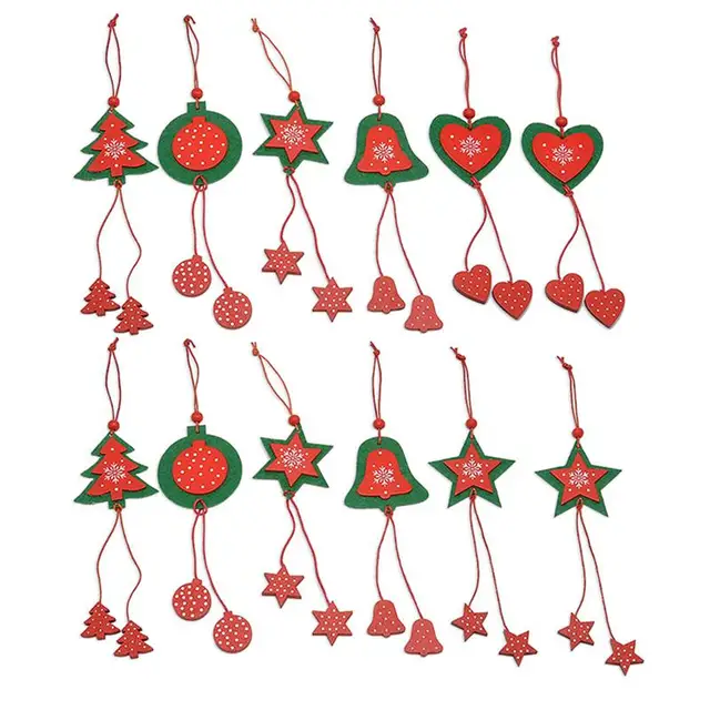 12pcs handmade fabric star love heart jingle bell christmas hanging door ornaments hanging decoration pendants for - Christmas Hanging Decorations 12pcs handmade fabric star love heart jingle bell christmas hanging door ornaments hanging decoration pendants for - Christmas Hanging Decorations