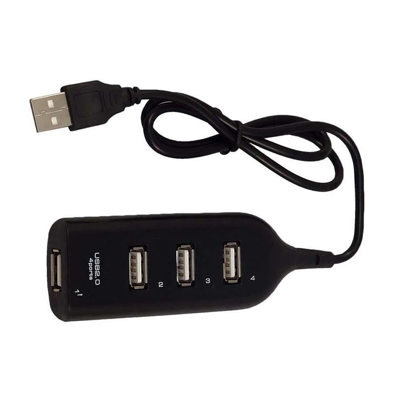 

High Speed 4 Ports USB 2.0 Charger Splitter Adapters Extension Cable For Computer PC Cable Connector
