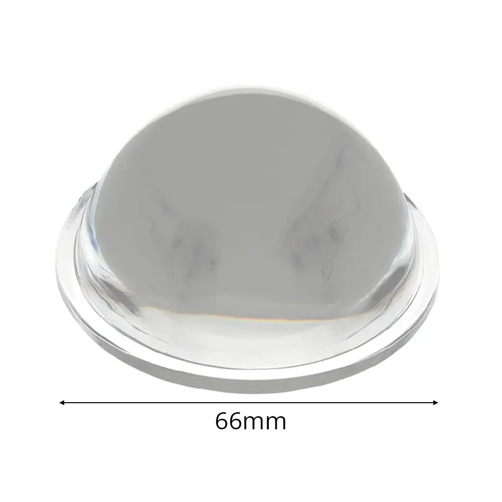 Светодиодный объектив 30/44/54/66 мм плоско-выпуклая Стекло объектив конденсаторная линза оптические линзы фокусировки светодиодный линзы коллиматор отражатель - Цвет: D66mm