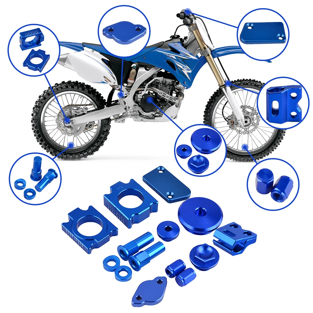 Для Yamaha YZ 250F YZ 450F YZ 250F 450F 14- аксессуары для мотоцикла, велосипеда ямы, крышка тормозного резервуара, крышка ГРМ двигателя, ось блока