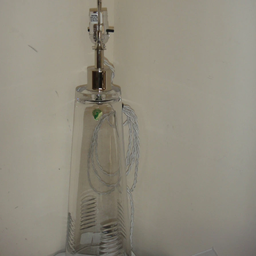 Waterford Astrum Clear Crystal Table Lamp  28 H (1)