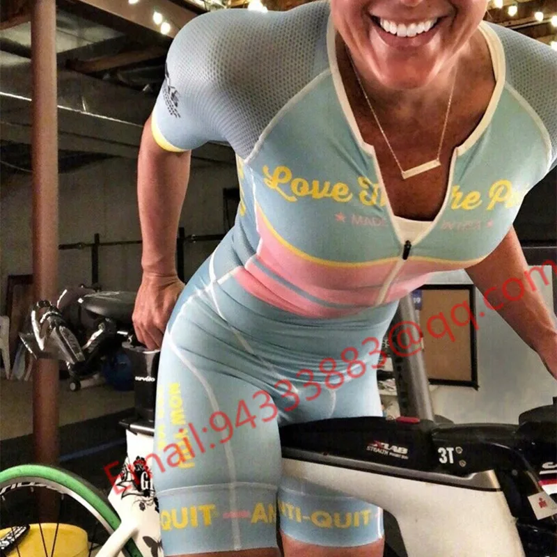 

USA love the pain "whatever light" speedstream race suit women cycling skinsuit roupa ciclismo feminina summer bike bodysuits