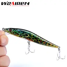1 Unids Oscilación cebo de Pesca Señuelo 10 cm 10g Minnow Crankbait realista Aparejos de Pesca Señuelo Cebo duro de Alta Wobble Jerkbait 3D Ojos YR412