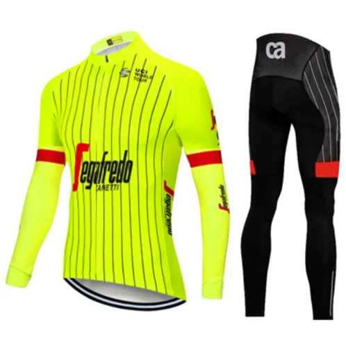 Треккинг Marca de alta qualidade pro tecidos Finos desgaste Ciclismo longo Jersey ciclismo roupas bicicleta roupas Calcas