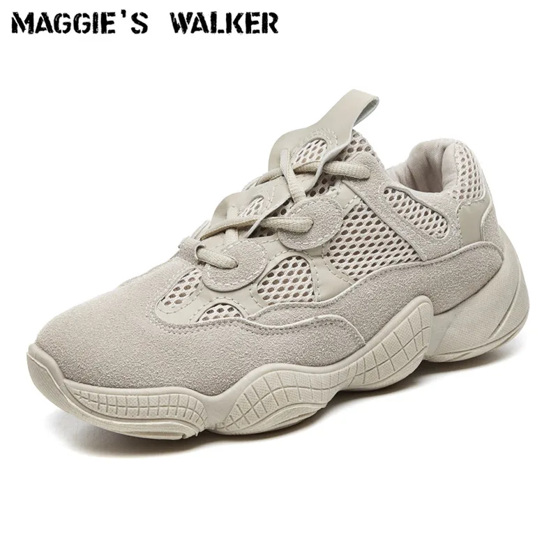 

Maggie's Walker Women Fashion Mesh Casual Shoes Lacing Platform Out-door Casual Walking Shoes Size 35-40