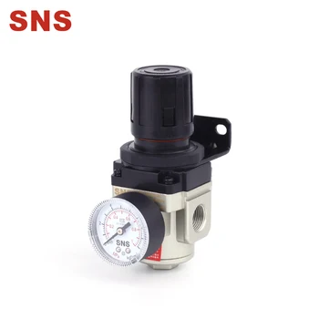 

SNS AR3000 PT1/4'' Pneumatic Air Control Compressor Pressure Relief Regulator Valve with Bracket,Gauge