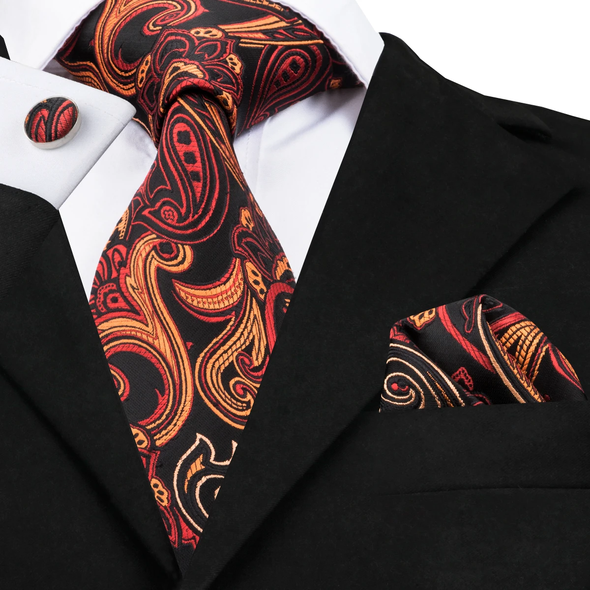 SN 1710 Fashion Silk Men's Tie Set Suit Necktie Novelty Neck Ties For